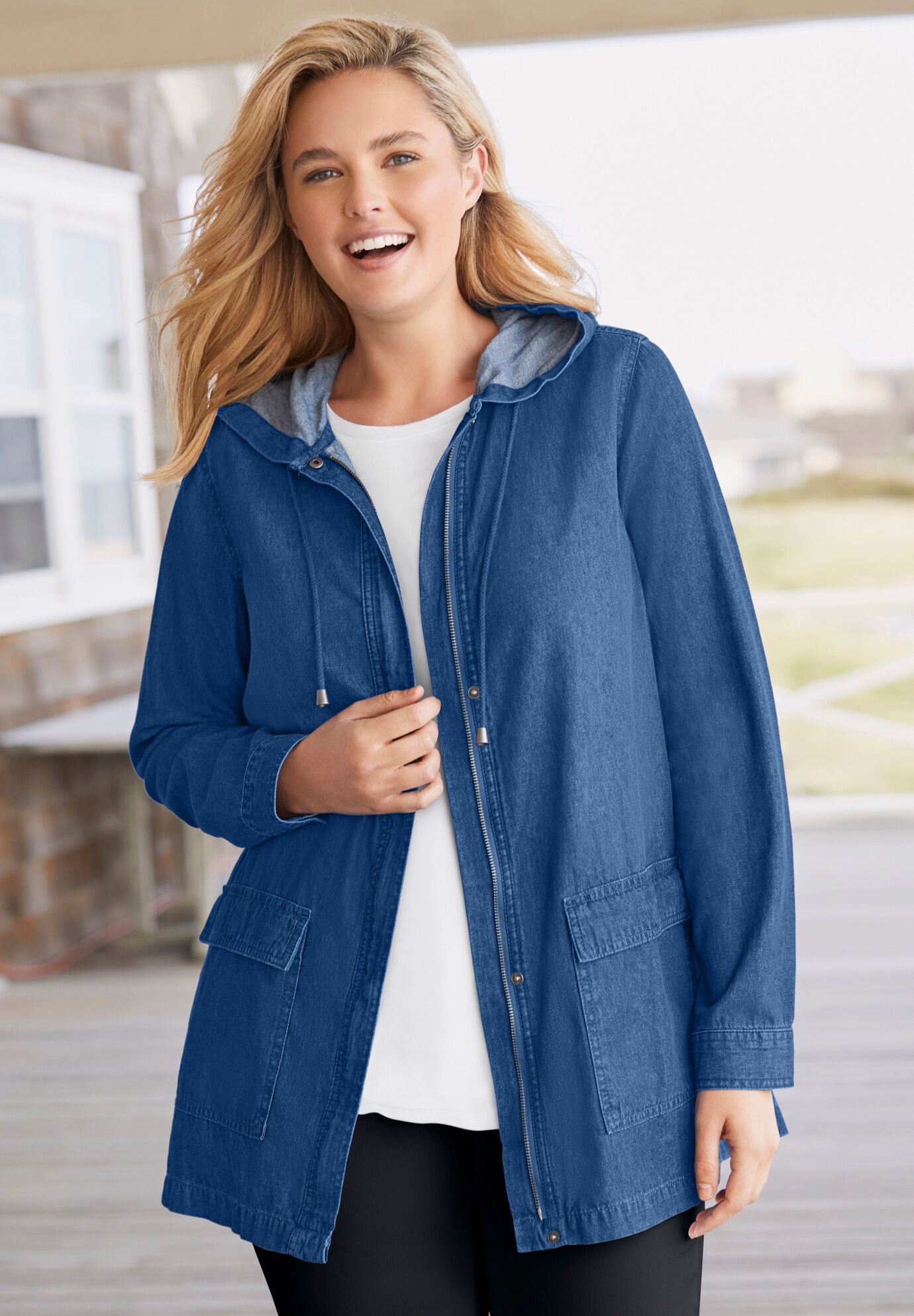 Lightweight Hooded Jacket Brylane Home