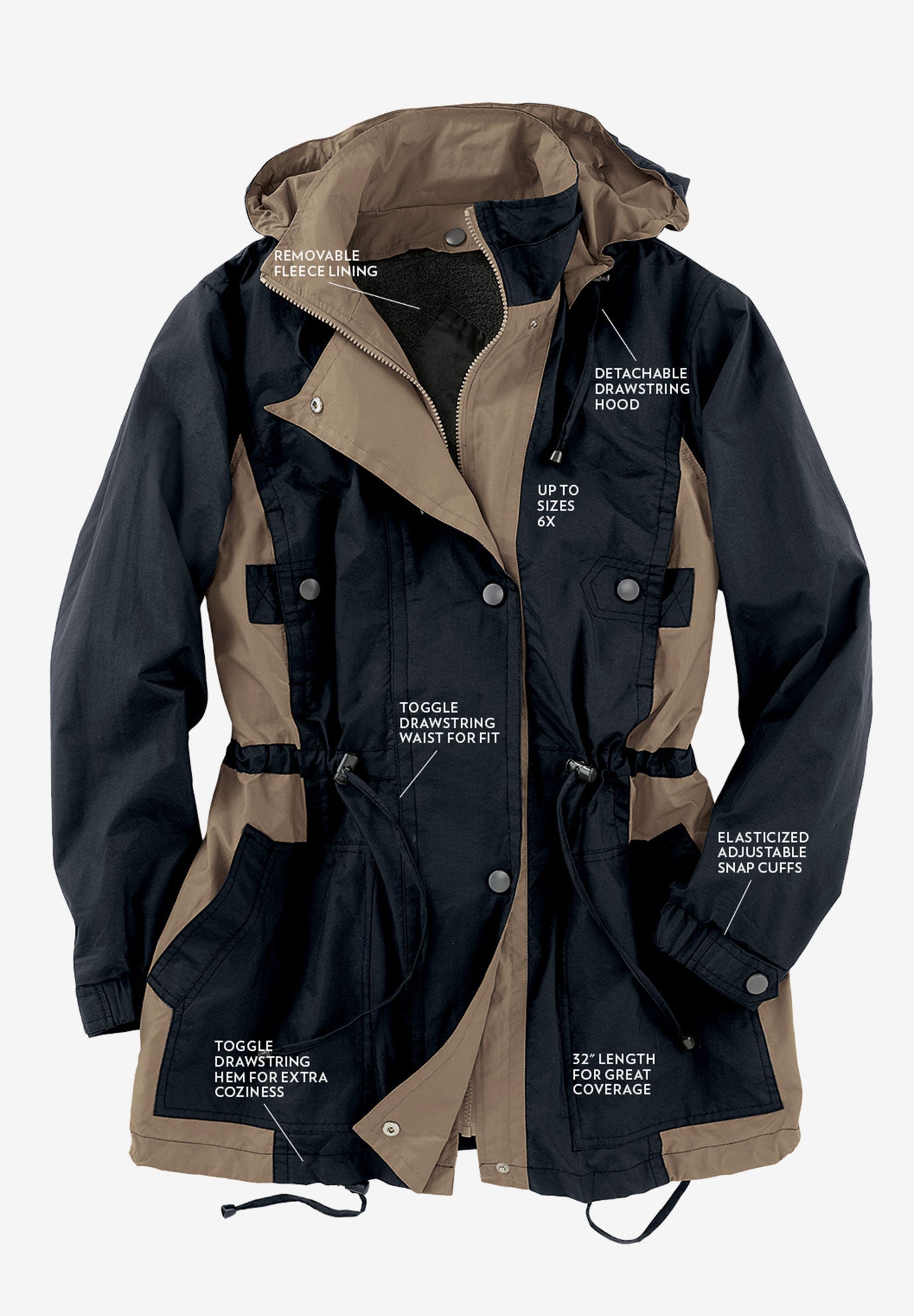 Taslon anorak best sale