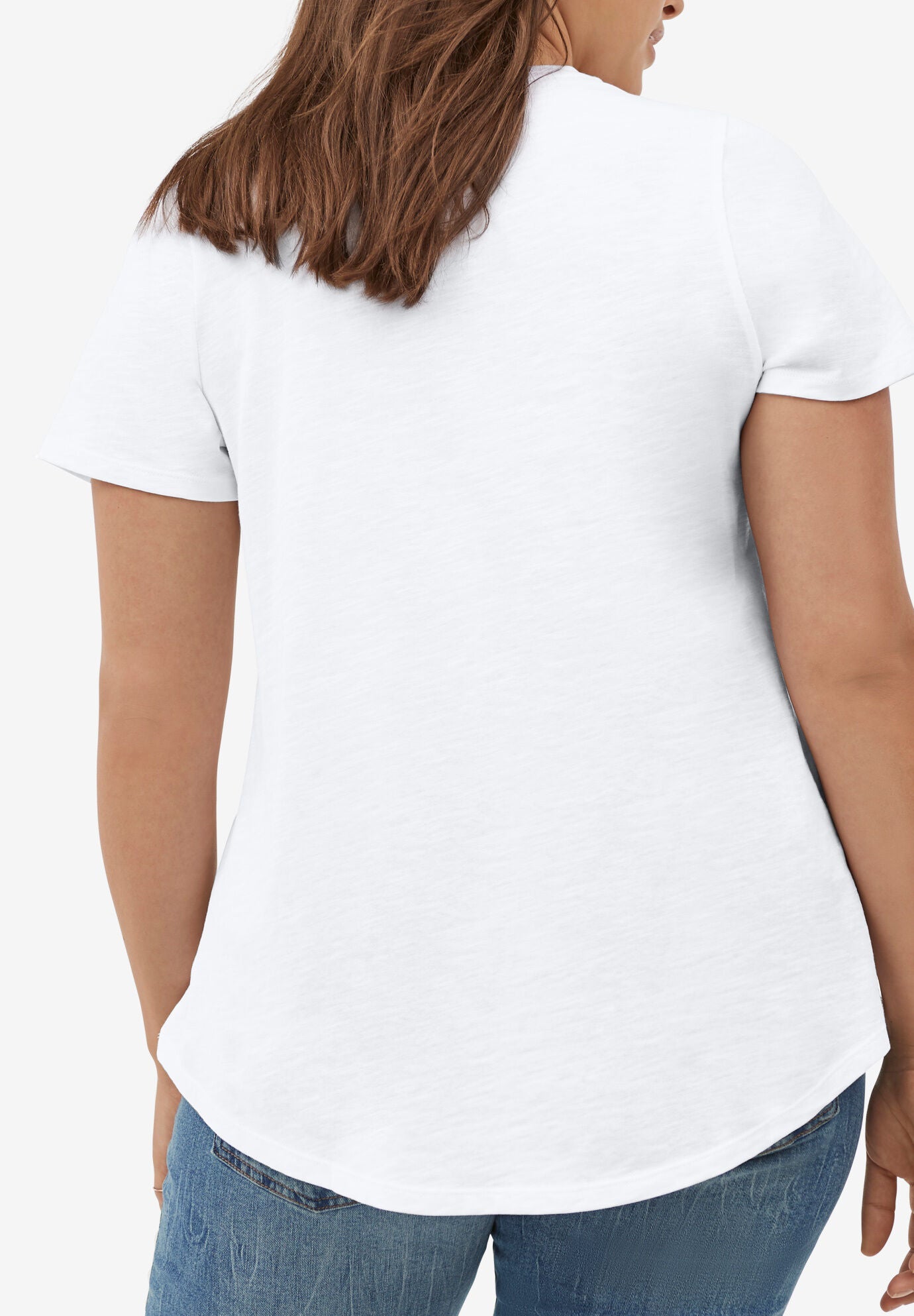 Scoop Neck Short Sleeve Tee, , on-hover image number 1