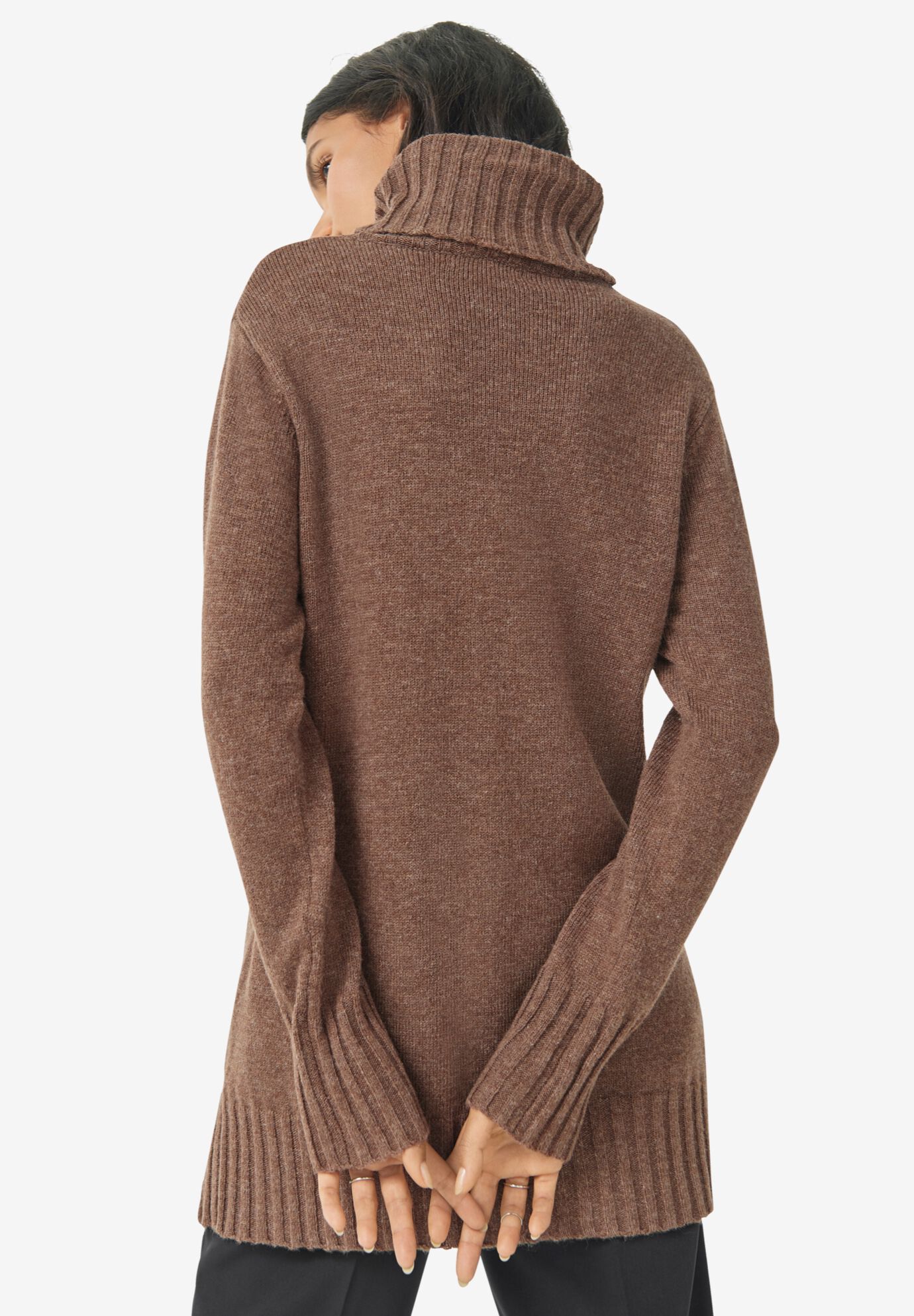 Turtleneck tunic sweater sale
