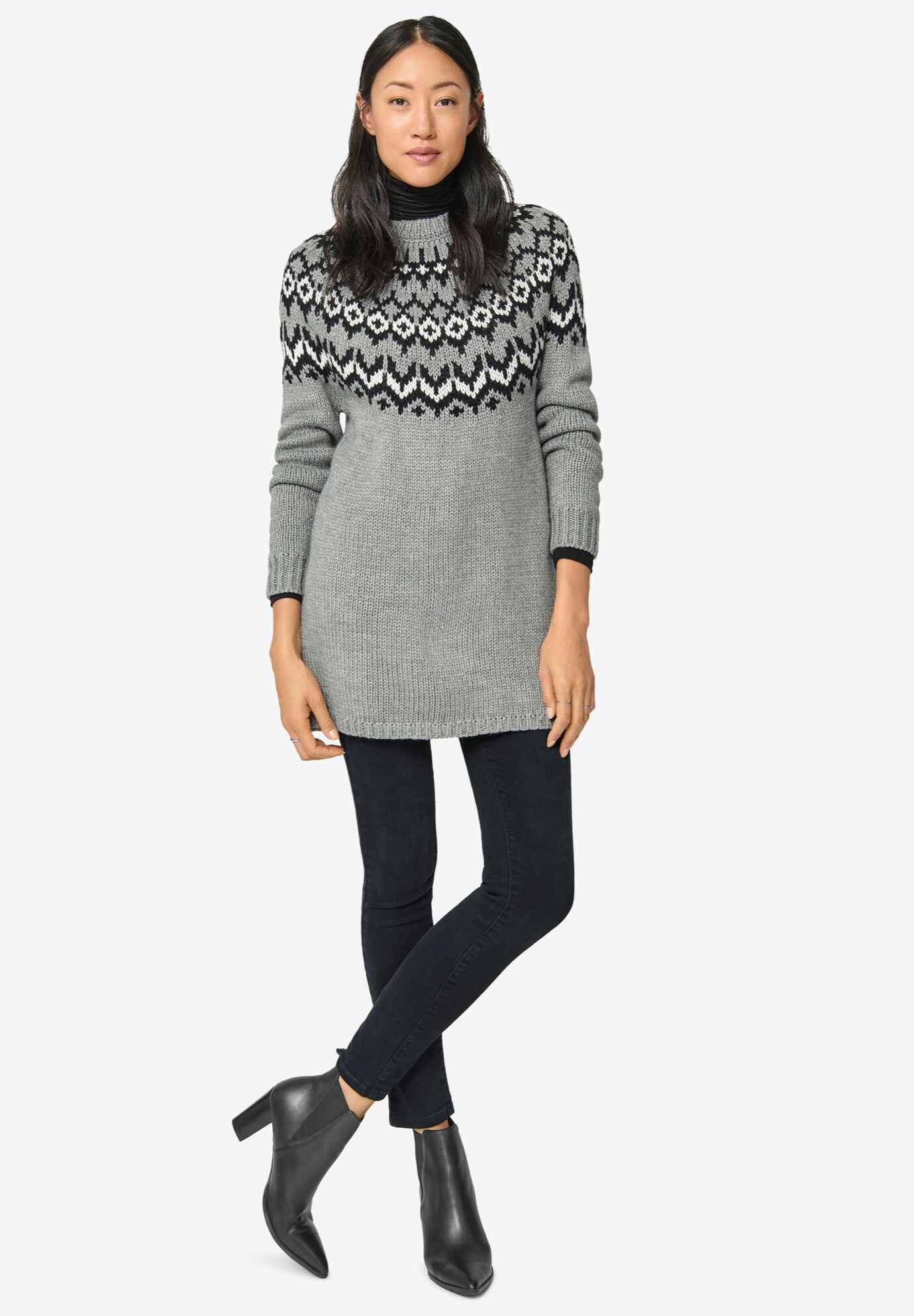 Fairisle Sweater Tunic Brylane Home