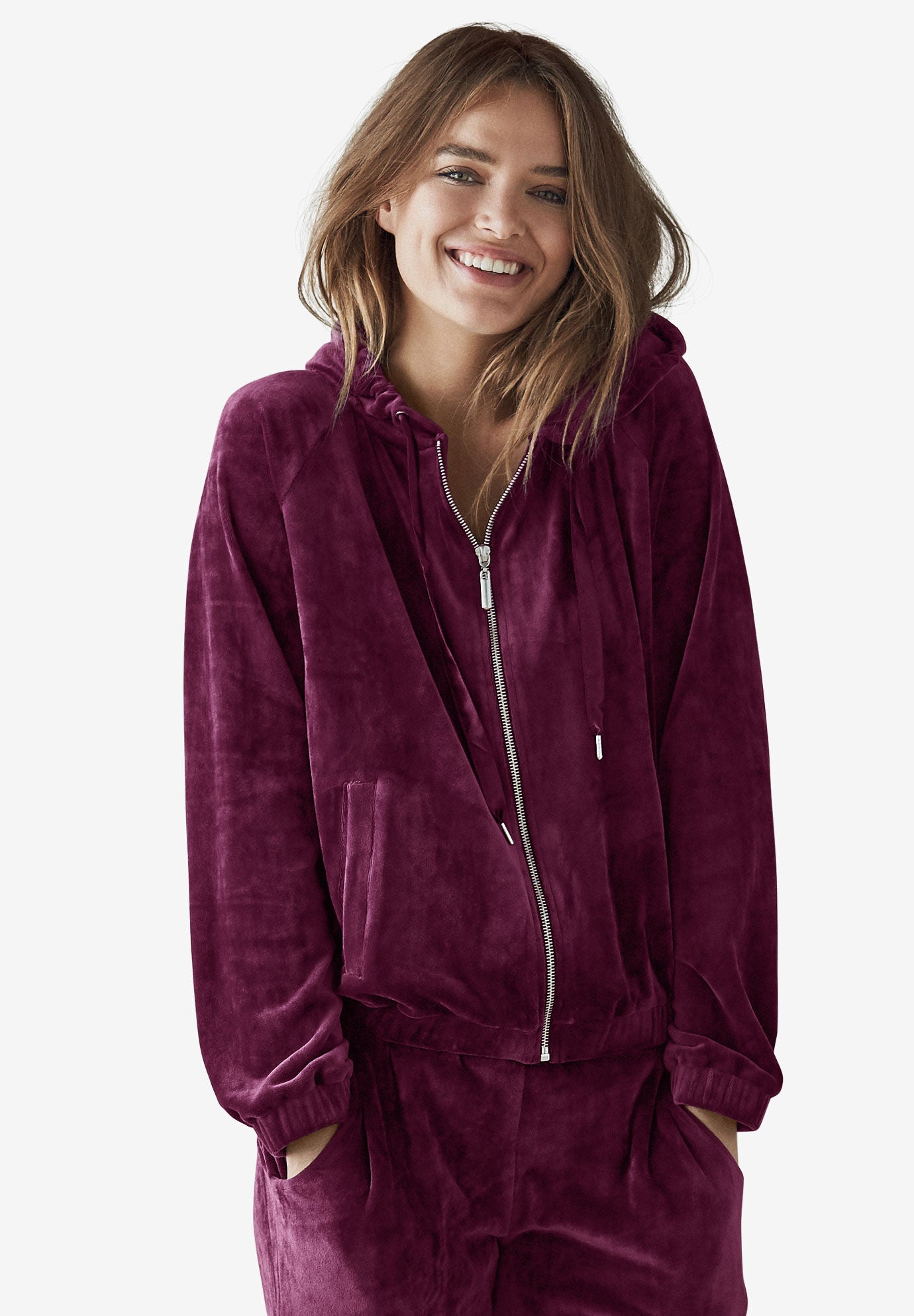 plus size velvet hoodie