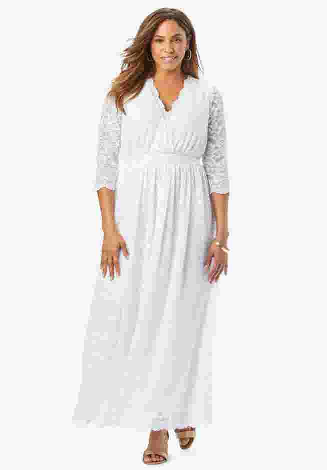 Stretch Lace Maxi Dress image number 0