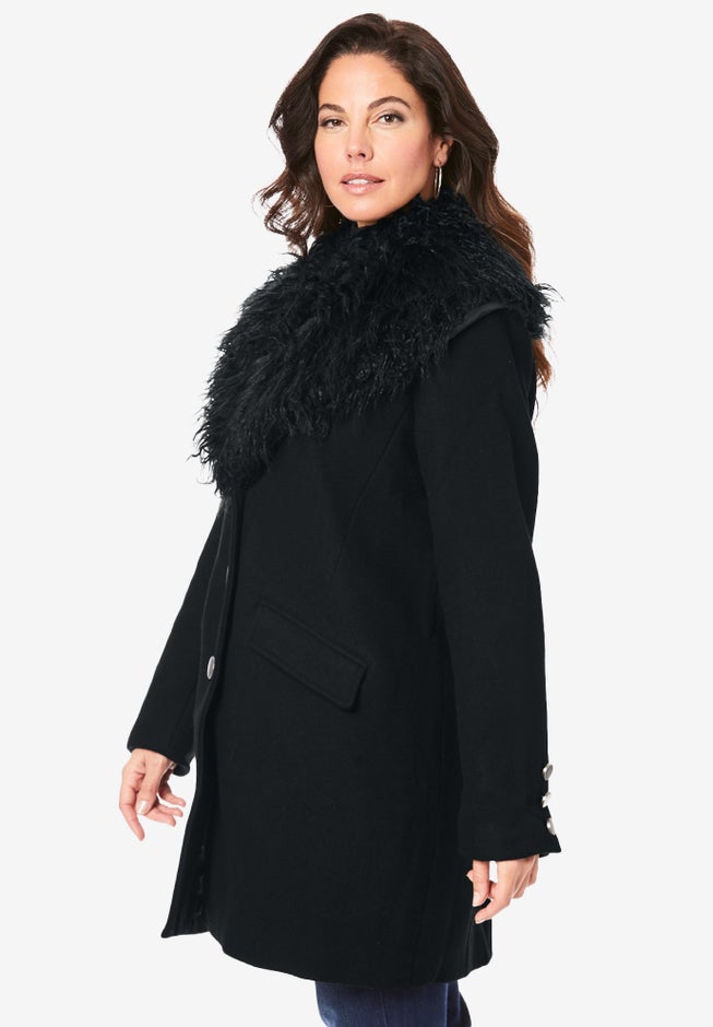 Short Wool Blend Coat image number null