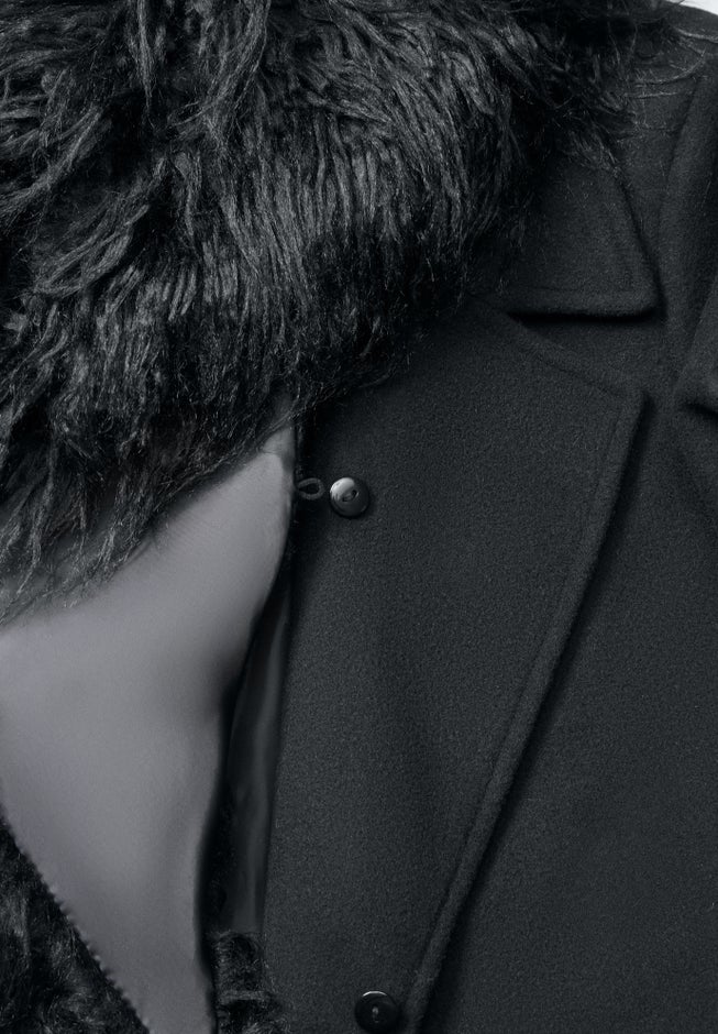 Short Wool Blend Coat image number null