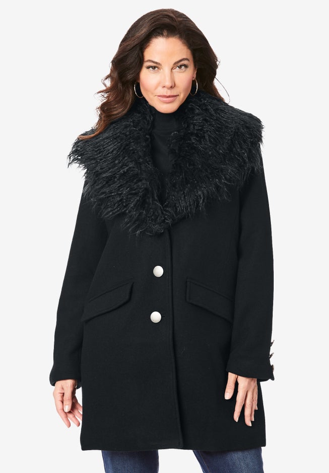 Short Wool Blend Coat image number null