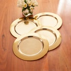 Set of 4, Solid Charger Plates image number null