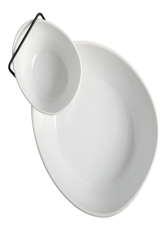 Gracious Dining 2-Tier Chip and Dip Serving Set image number 4