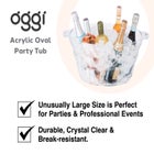 Oval Party Tub image number null