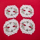 Set of 4 Embroidered Cut-Out Placemats image number null