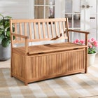 Lucas Outdoor Storage Bench image number 2