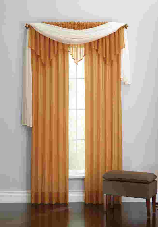 BH Studio Sheer Voile Scarf Valance image number 4