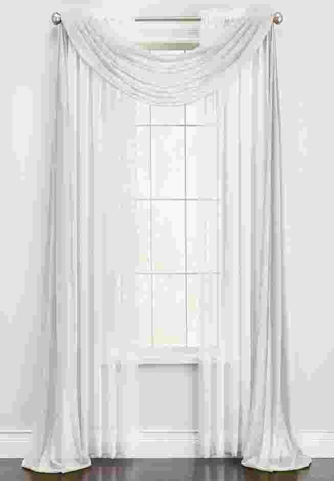 BH Studio Sheer Voile Scarf Valance image number 0