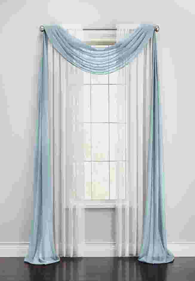 BH Studio Sheer Voile Scarf Valance image number 0