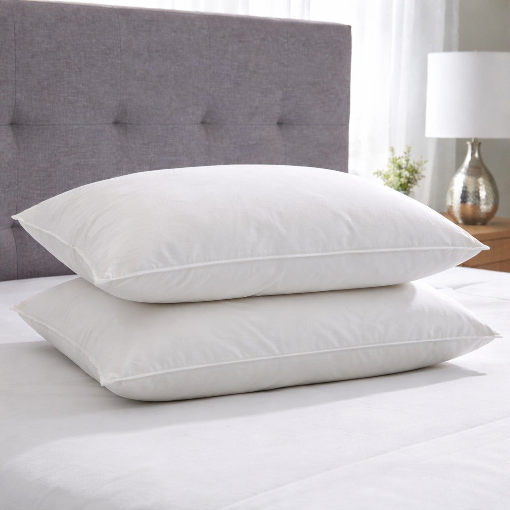 2-Pack Quilless Feather-Filled Pillows image number 3