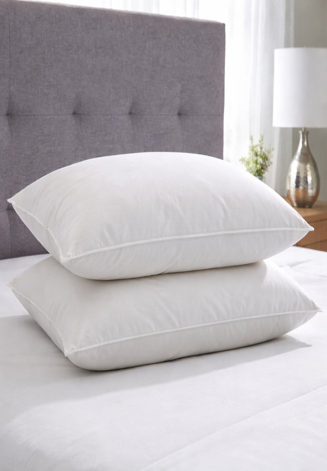 2-Pack Quilless Feather-Filled Pillows image number 3