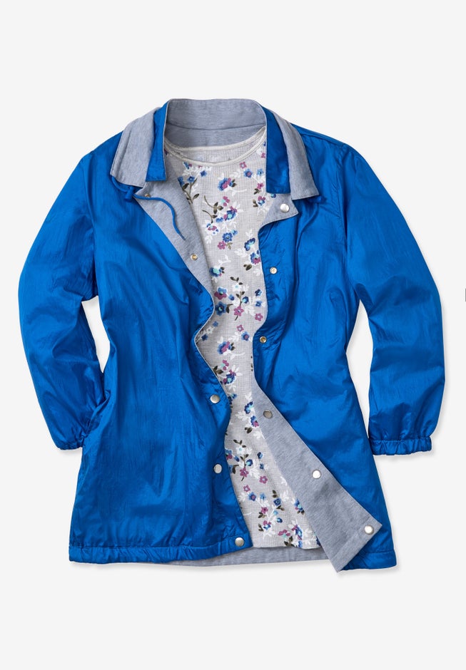 Fleece Nylon Reversible Jacket image number 5
