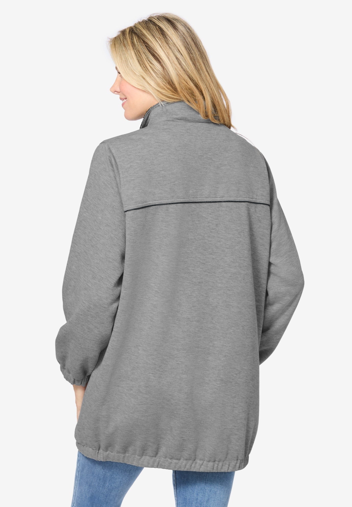 Fleece Nylon Reversible Jacket image number 3