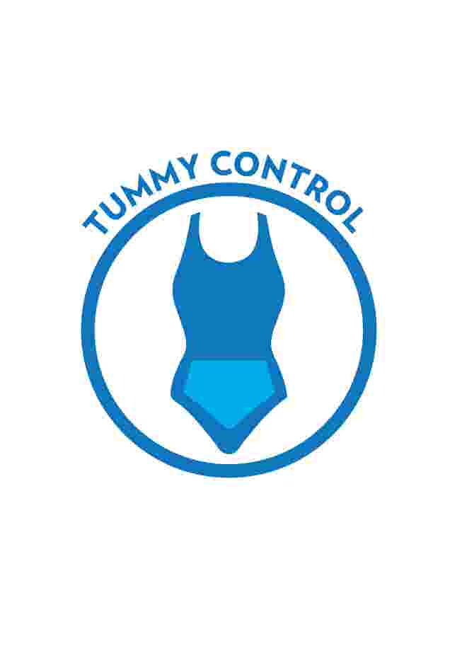 High-Waisted Swim Skirt with Built-In Tummy Control Brief image number 3