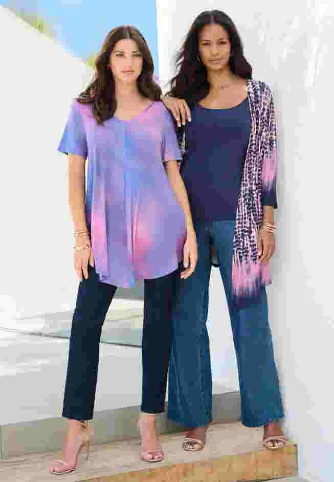 Ultra Drape V Neck Swing Tunic image number 4