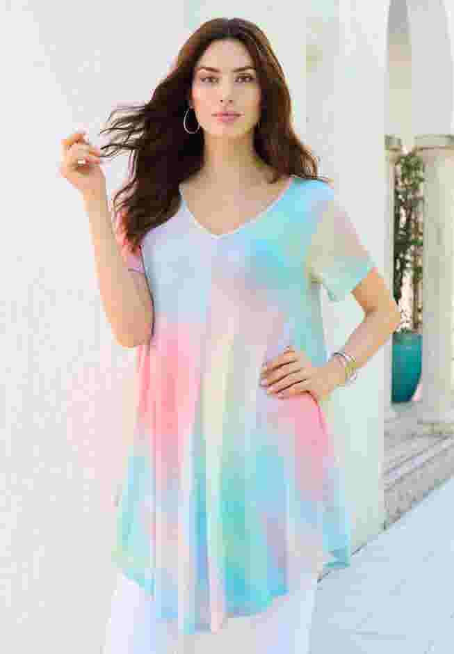 Ultra Drape V Neck Swing Tunic image number 6