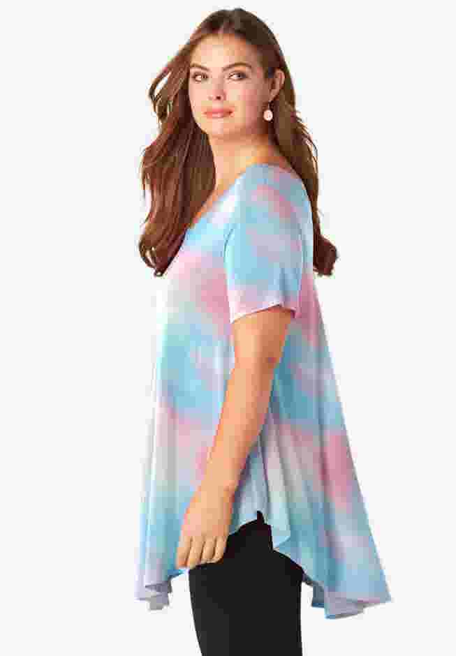 Ultra Drape V Neck Swing Tunic image number 2