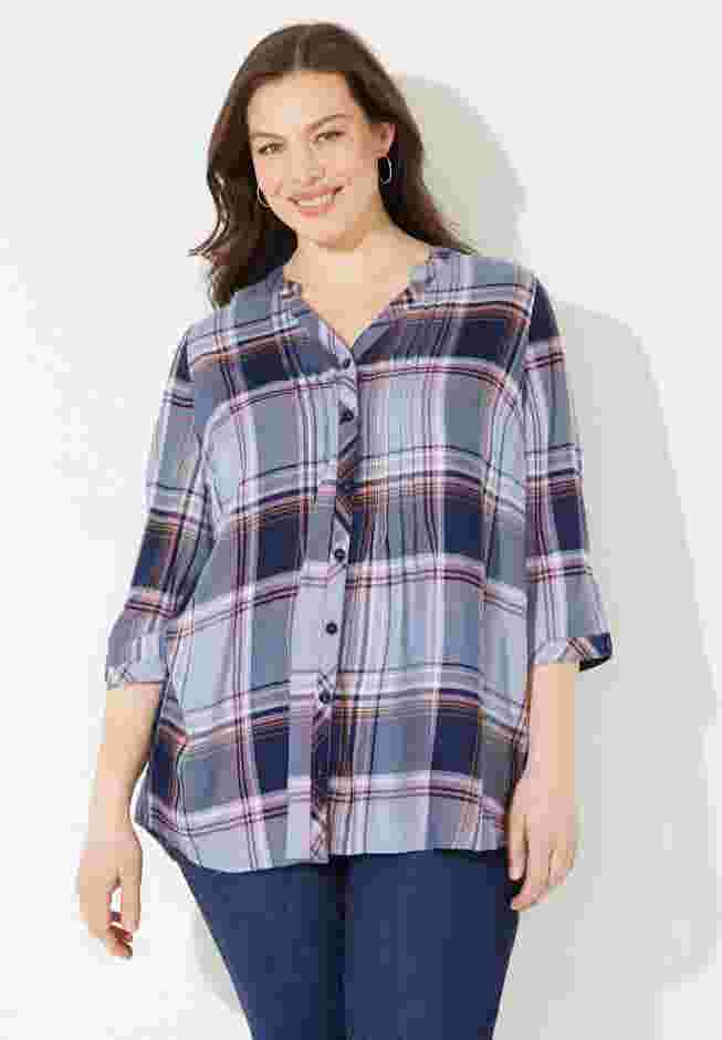 Featherweight Plaid Tunic image number 0