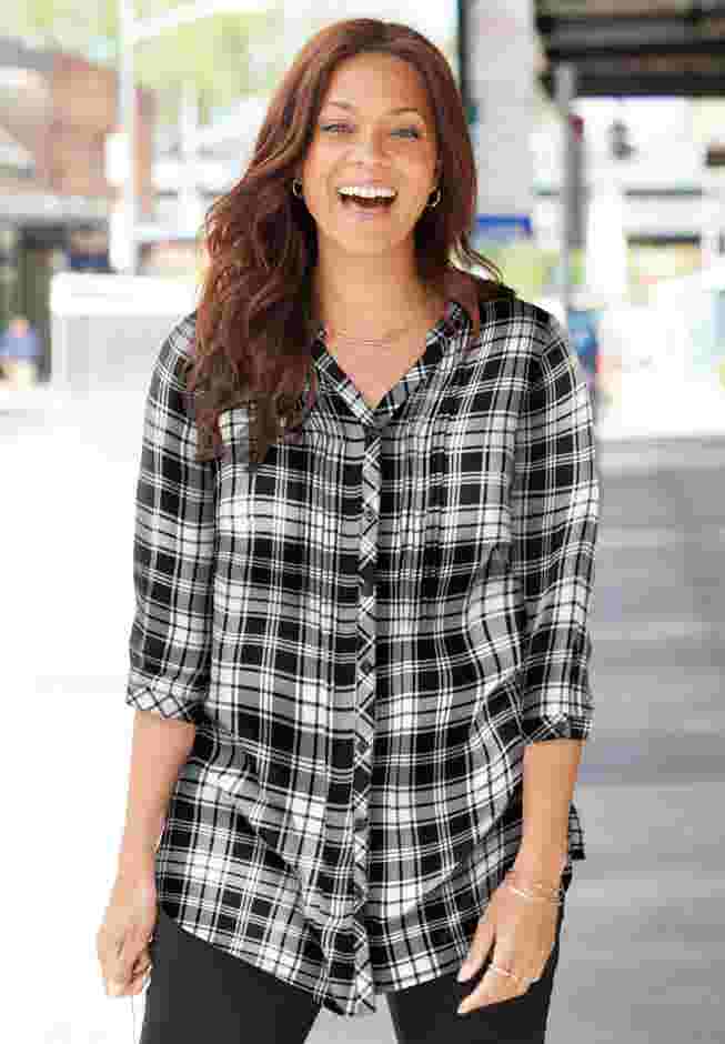 Featherweight Plaid Tunic image number 0
