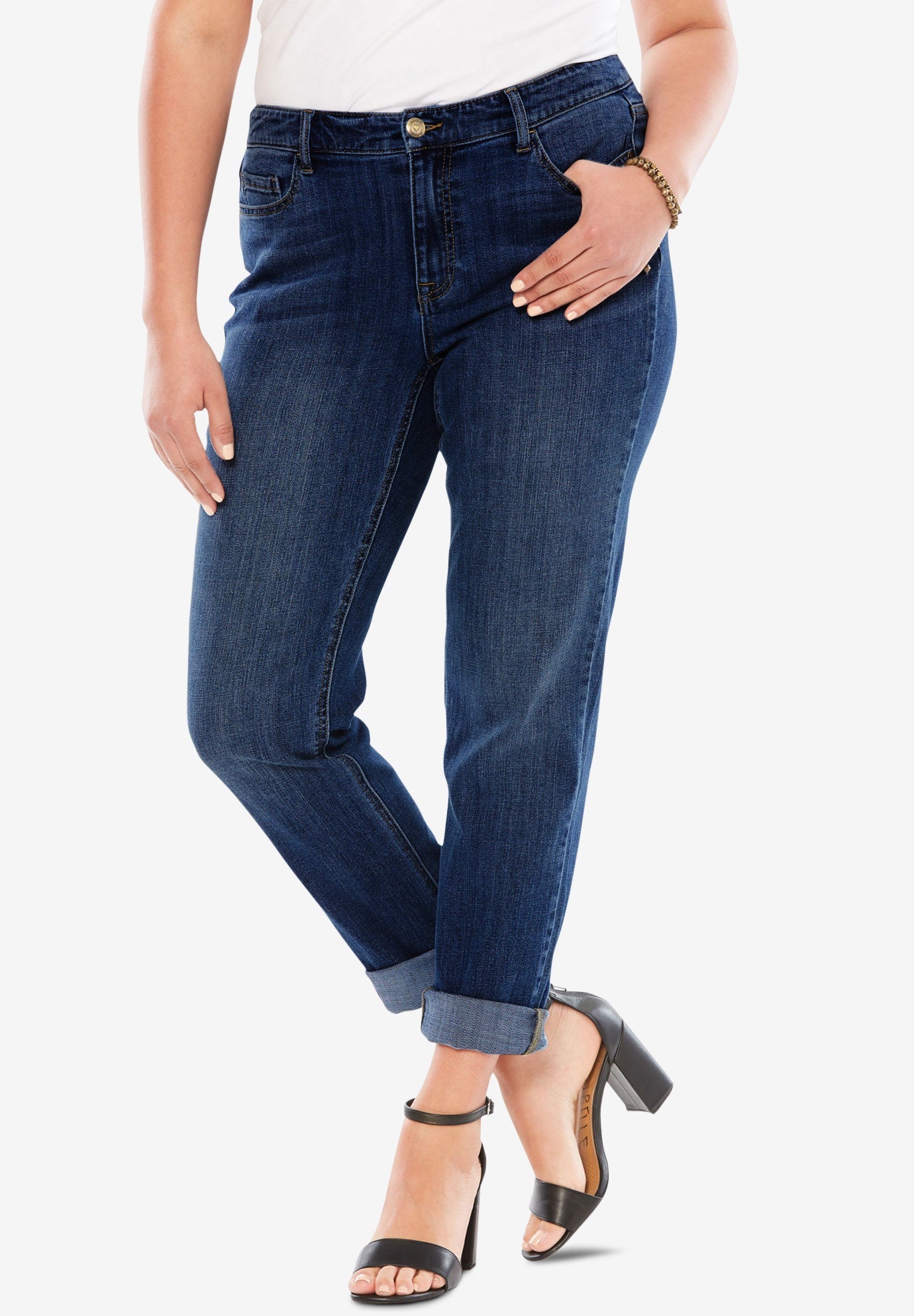 Plus Size 24/7 Stretch Boyfriend Jean image number 0
