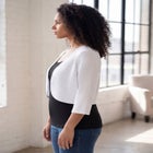 Bolero Cardigan with Three Quarter Sleeves image number null