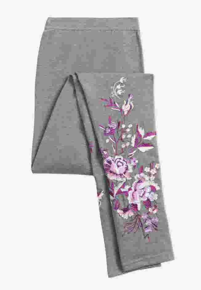Stretch Cotton Embroidered Legging image number 5