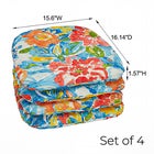BH Outdoor Performance Set of 4 Stacking Chair Pads image number null