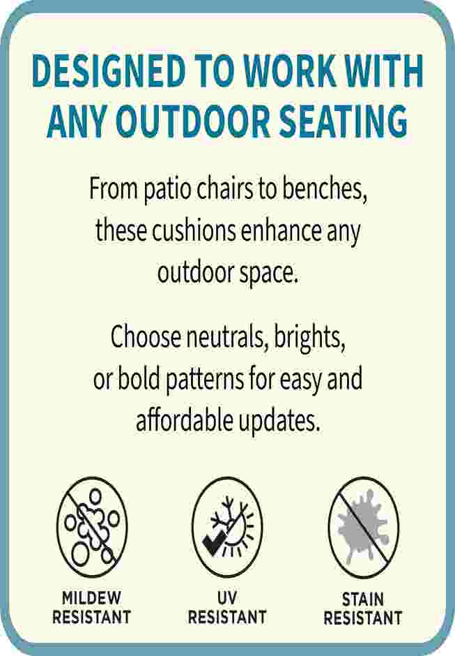 BH Outdoor Performance Set of 4 Stacking Chair Pads image number 1