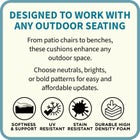 BH Outdoor Performance Adirondack Chair Cushion image number null