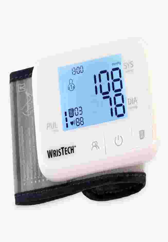 Talking Color Coded Wrist Blood Pressure Monitor image number 1