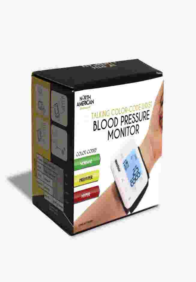 Talking Color Coded Wrist Blood Pressure Monitor image number 4