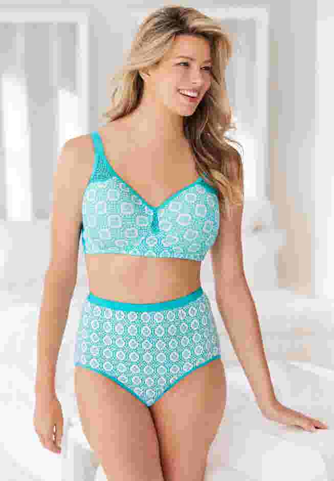 Stay-Cool Wireless Wicking T-Shirt Bra image number 3