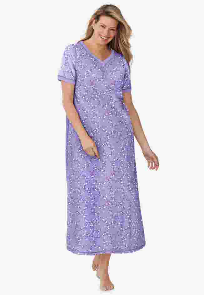 Long Henley Sleepshirt image number 0