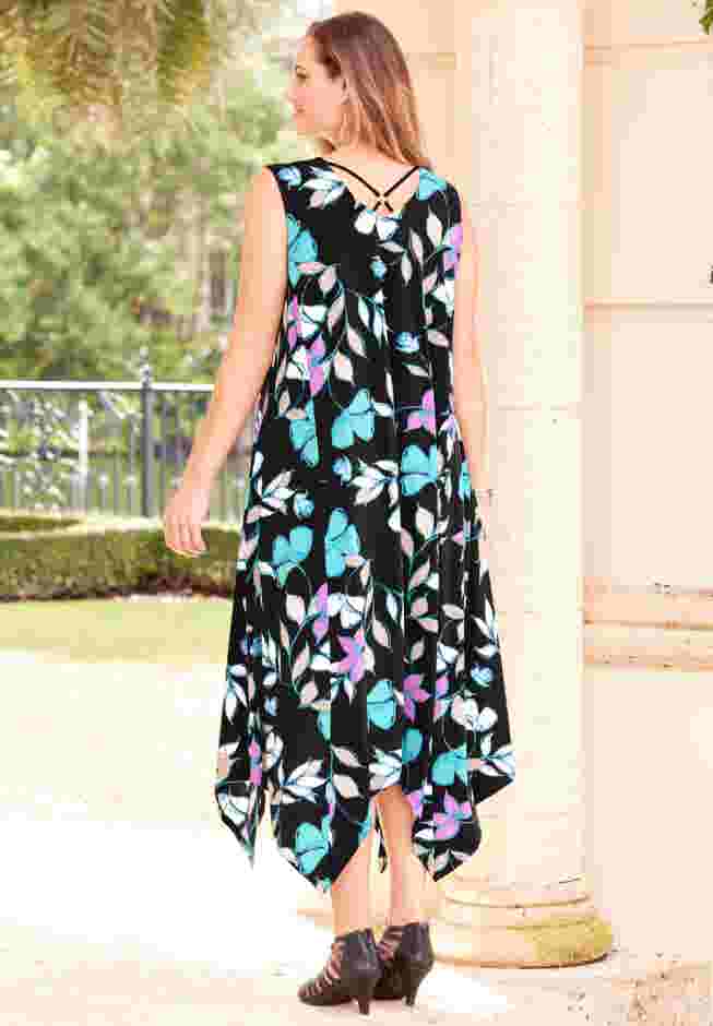 AnyWear Reversible Crisscross V-Neck Maxi Dress image number 5