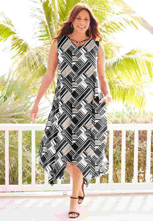 AnyWear Reversible Crisscross V-Neck Maxi Dress image number 0