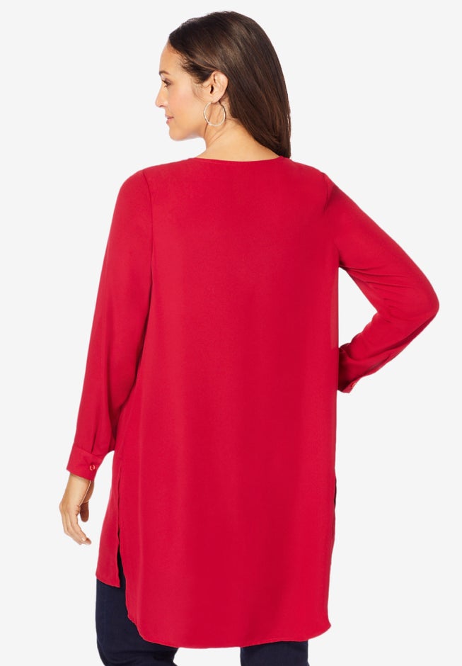 Flyaway V-Neck Tunic image number null