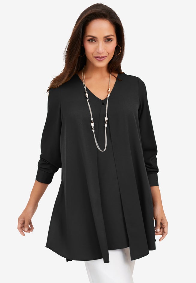 Flyaway V-Neck Tunic image number null