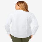 Stretch Cotton Poplin Button Down Shirt image number null