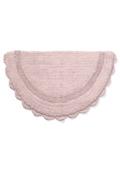 Half Round Crochet Bath Mat 