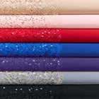 Plus Size Sparkle Lace Popover A-Line Gown with 3/4 Sleeves image number null