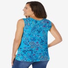 Perfect Printed Scoopneck Tank image number null