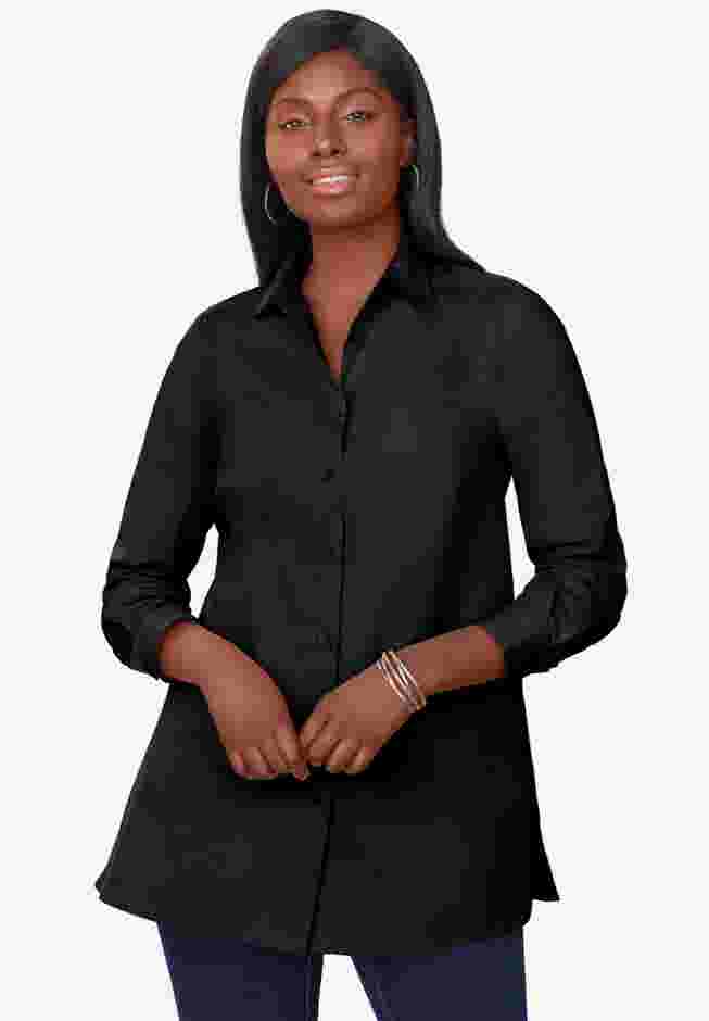 Stretch Poplin Tunic image number 0