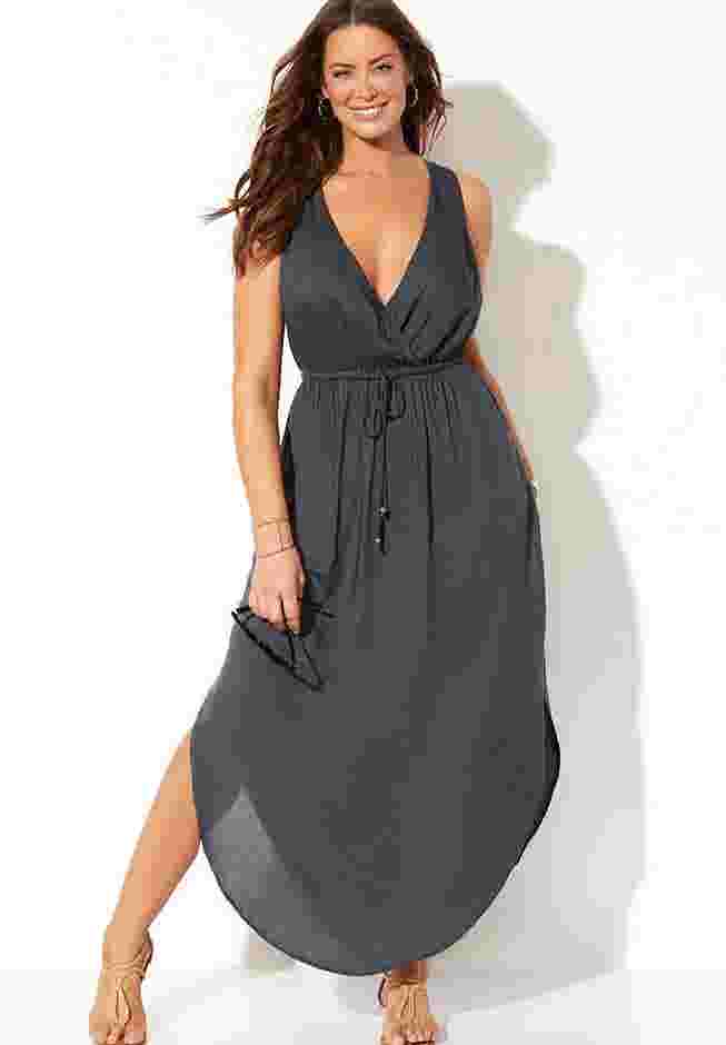 Tenley Surplice Cover Up Maxi Dress image number 2