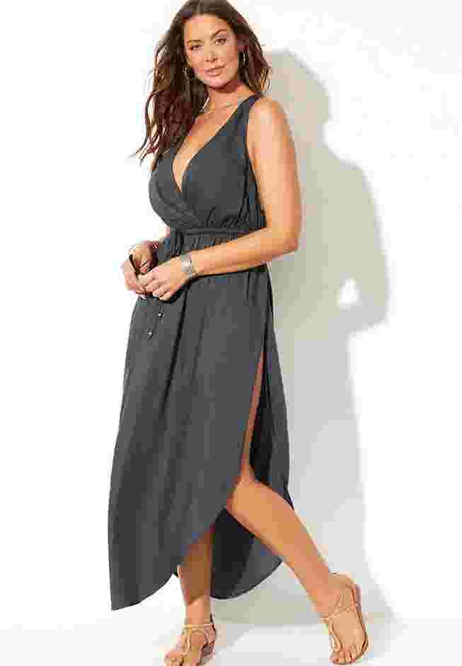 Tenley Surplice Cover Up Maxi Dress image number 3