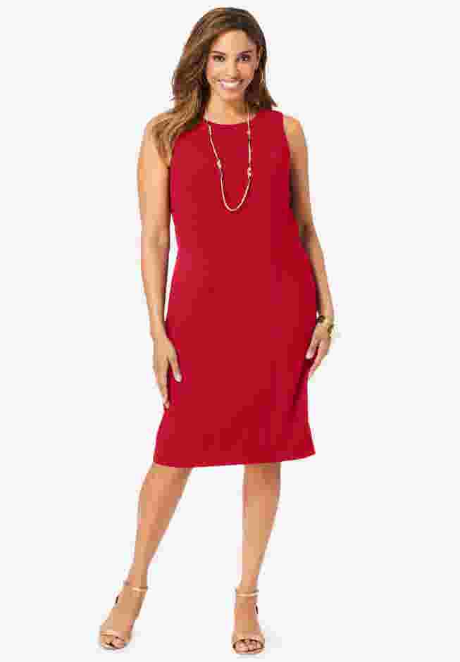 2-Piece Stretch Crepe Single-Breasted Jacket Dress image number 4